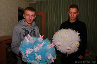 Букеты из мягких игрушек к выписке из Роддома и любому празднику в Жлобине. - Изображение #1, Объявление #1170882