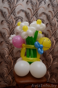 Оформление свадеб и других торжеств в Жлобине, цветы и букеты из воздушных шаров - Изображение #4, Объявление #1064368