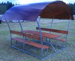 Беседка разборная. оцинкованная,  грунтованная