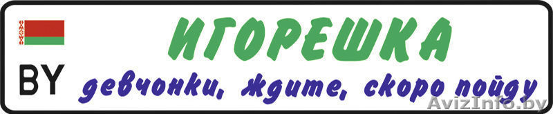 Детский гос номер на коляску, велосипед, кроватку, машинку в Жлобине - Изображение #1, Объявление #1170905